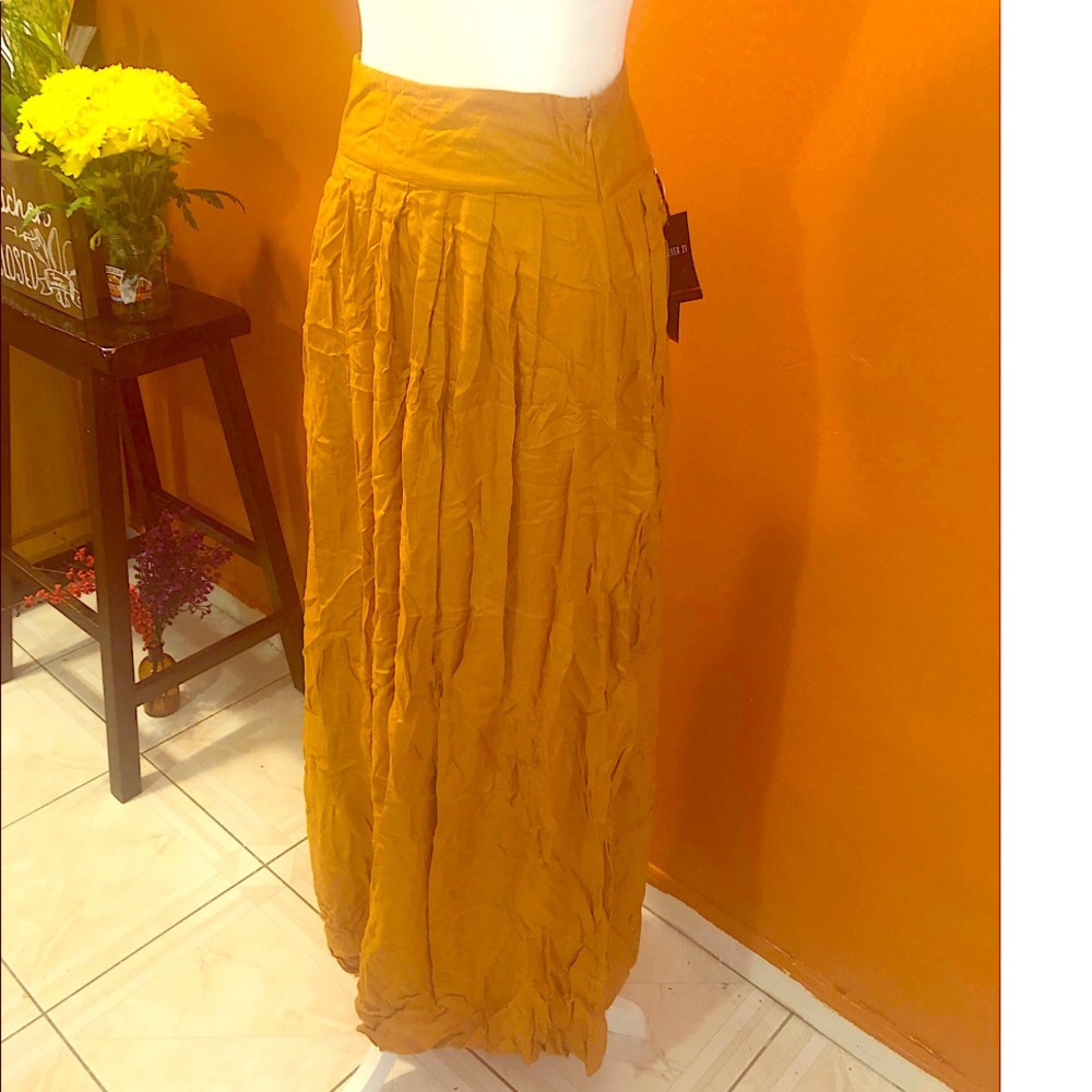 Maxi Mustard Skirt